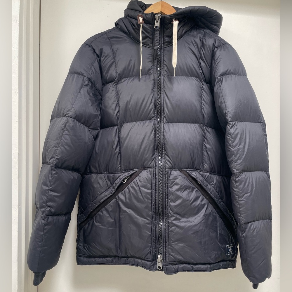 ABERCROMBIE & FITCH Lightweight Hooded Puffer Jacket men’s XS / Youth approx. L